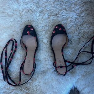 J Crew Cherry flats